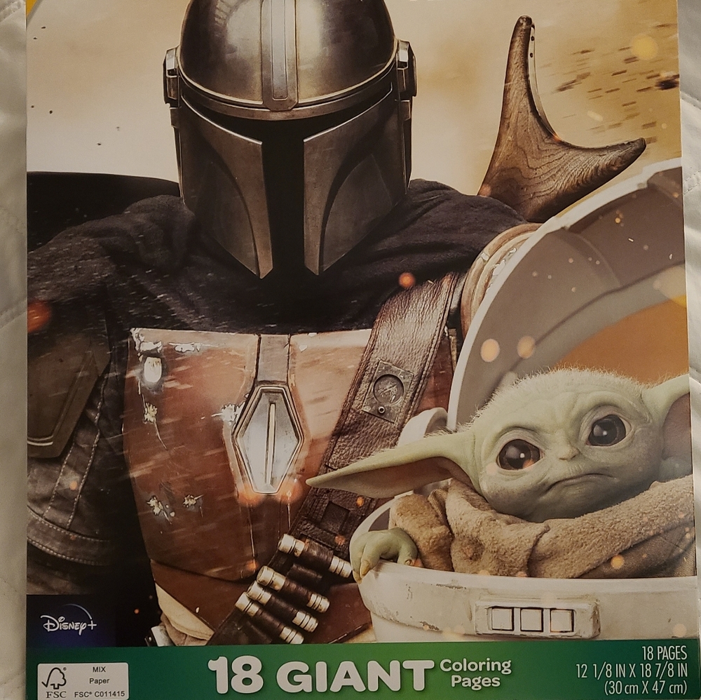 Star Wars Mandalorian Giant Color Book